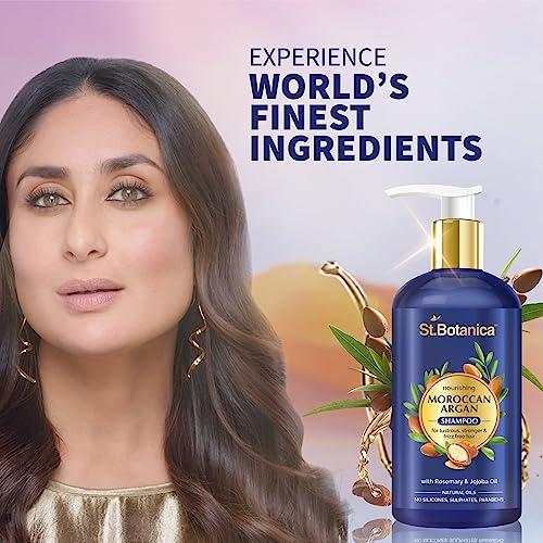 St.Botanica Moroccan Argan Shampoo | To Nourish Dull, Dry &amp; Frizzy Hair | Helps Control Hair Fall &amp; Promotes Hair Growth | Paraben &amp; Sulphate Free | Vegan | Cruelty Free (FROM INDIA SAB) - View 4 of 4