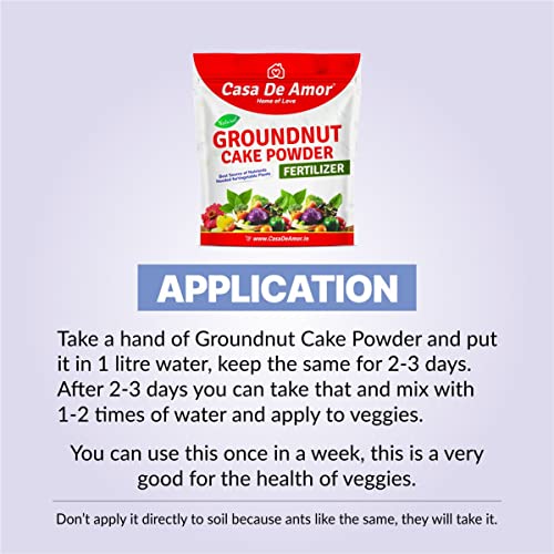 Casa De Amor Natural Groundnut Cake Powder Essential Fertilizer for Home, Balcony, Terrace &amp; Outdoor Gardening (900 Gm) (FROM INDIA)NUZ - View 5 of 6
