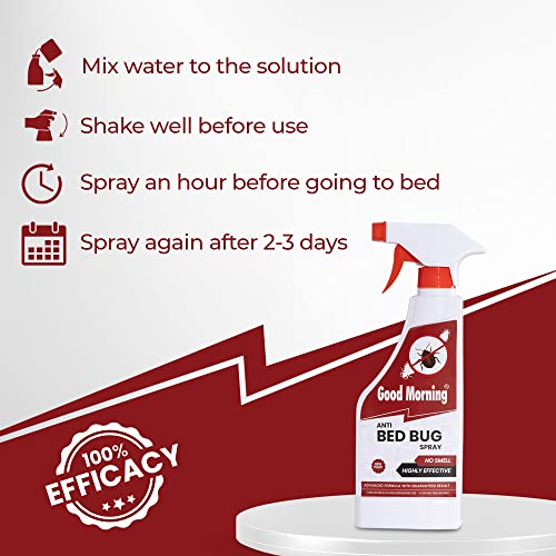 Good Morning Bed Bug Killer Spray, 40ml Concentrate - Pack of 3 (FROM INDIA)NUZ - View 5 of 5