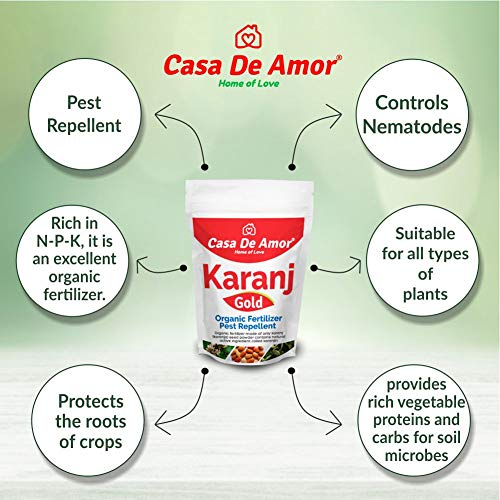 Casa De Amor Karanj Powder Organic Essential Fertilizer and Pest Repellent- 900 GM (FROM INDIA)NUZ - View 5 of 8