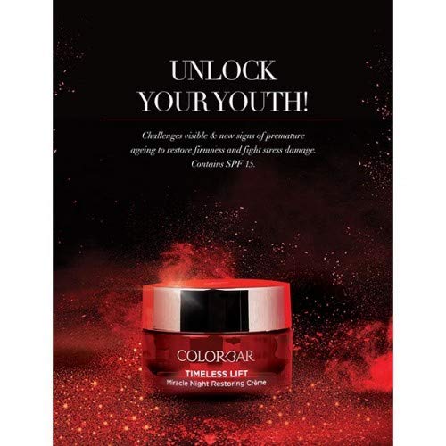 Colorbar Timeless Lift Miracle Night Restoring Crème, 25 g | Nourishing formula | Renew skin’s natural barrier | Dermatologically tested (FROM INDIA SAB) - View 2 of 3