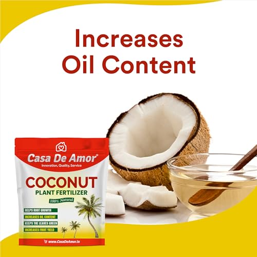 Casa De Amor Coconut Plant Fertilizer, 100% Natural, Helps Root Growth and Yield (900 gm) (FROM INDIA)NUZ - View 4 of 6