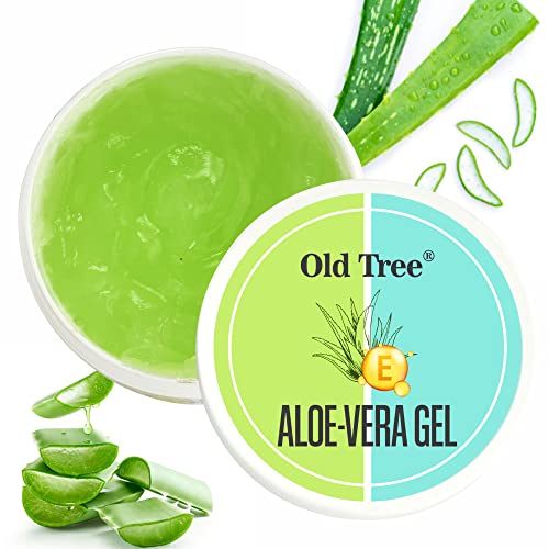 Old Tree Pure Aloe Vera Skin Gel (100g) - Non Sticky Aloe Vera Gel with Vitamin E for Glowing Skin, Body and Hair Care FROM INDIA (SAM) - View 2 of 4