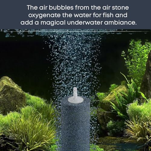 Casa De Amor 1.5 Inch Air Stone Cylinder Bubble Diffuser for Aquarium Fish Tank Air Pump Hydroponics (Grey Color) (Pack of 10) (FROM INDIA)NUZ - View 4 of 7