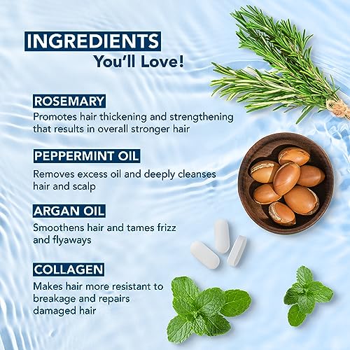 Botanic Hearth Rosemary Mint Shampoo With Peppermint Oil, Jojoba Oil &amp; Collagen| Thickens &amp; Strengthens Hair| Helps Reduce Hairfall|Shampoo For Women And Men|Sulphate &amp; Paraben Free, 245Ml, 8 Ounces - View 4 of 4