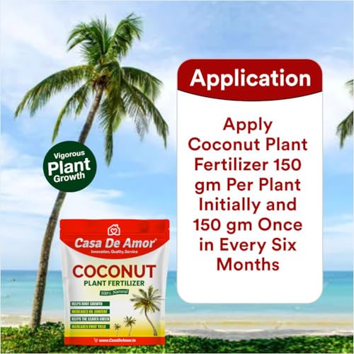 Casa De Amor Coconut Plant Fertilizer, 100% Natural, Helps Root Growth and Yield (900 gm) (FROM INDIA)NUZ - View 5 of 6