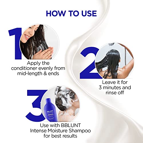 BBLUNT Intense Moisture Conditioner with Vitamin E &amp; Jojoba for Dry &amp; Frizzy Hair - 250 g (FROM INDIA SAB) - View 3 of 3