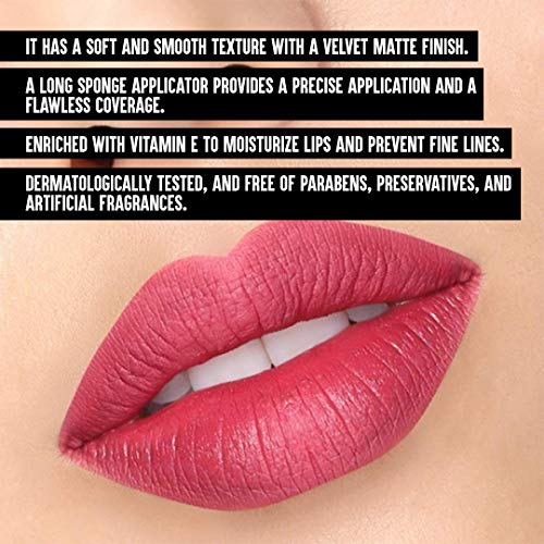 Colorbar Lip Statin, Blush Crush 004 (Matte) | Enriched with vitamin E | Preservative free | Longlasting (FROM INDIA SAB) - View 3 of 3