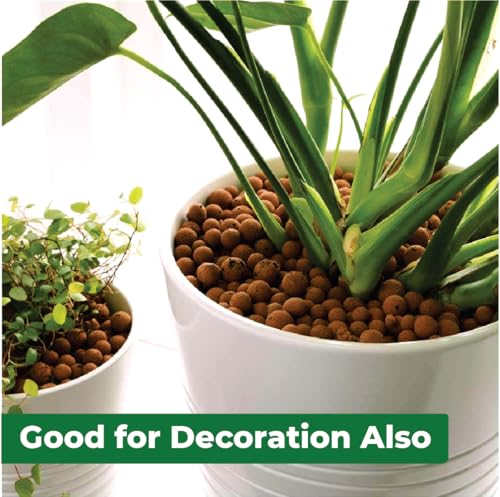 Casa De Amor Clay Balls, Hydrotons, Lightweight Expanded Clay Aggregate (LECA) Essential for Hydroponics, Aeroponics &amp; Aquaponics (830) (FROM INDIA)NUZ - View 3 of 8