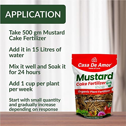 Casa De Amor Mustard Oil Cake Fertilizer for Plant Growth and Healthy Roots (2 Kg) (FROM INDIA)NUZ - View 7 of 7