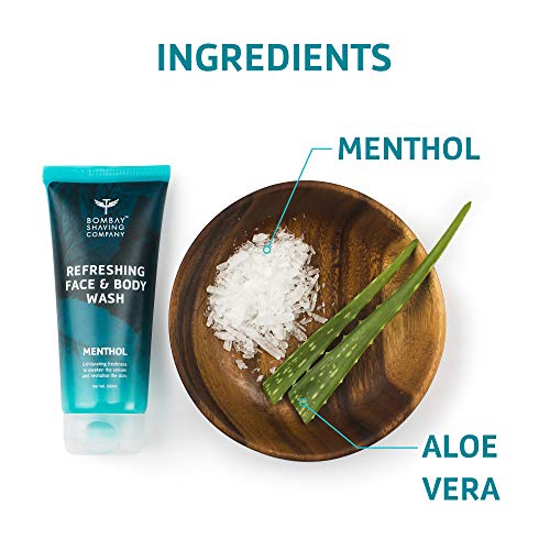 Bombay Shaving Company Refreshing Face &amp; Body Wash with long lasting fresh burst of coolness with Menthol - 200 ml FROM INDIA (SAM) - View 4 of 4