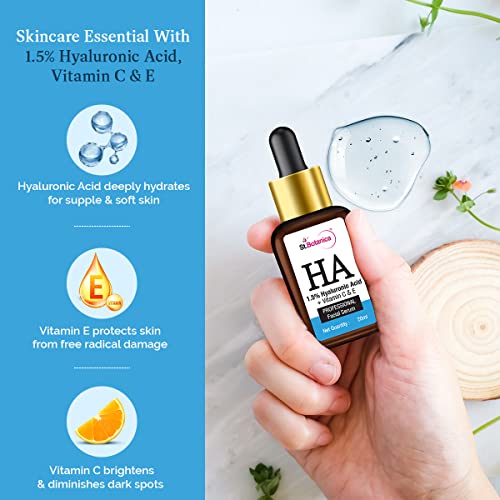 St.Botanica Hyaluronic Acid Face Serum, 20ml Infused with 1.5% Hyaluronic Acid, Vitamin C &amp; E that Boosts Hydration &amp; Makes Skin Soft and Smooth (FROM INDIA SAB) - View 4 of 4