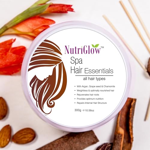 NutriGlow Hair Spa Cream with Keratin Repair Formula for All Hair Types, Professional Care - 300g - View 2 of 3