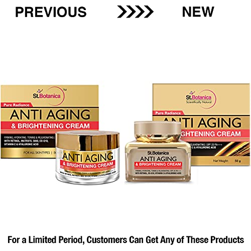 St.Botanica Pure Radiance Face Cream 50g, SPF 25 for Anti Aging &amp; Face Brightening | Helps Firm, Hydrate &amp; Tone | Paraben &amp; Sulphate Free (FROM INDIA SAB) - View 2 of 3