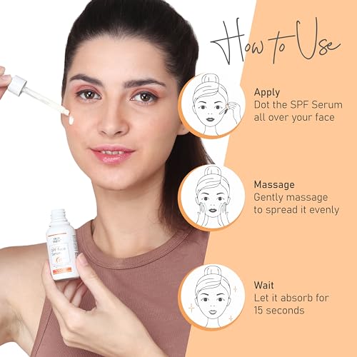 Old Tree Face Serum with SPF 50 for Sun Protection (30 ml) - Sunscreen SPF Serum for UV Rays Protection and Skin Hydration FROM INDIA (SAM) - View 3 of 3