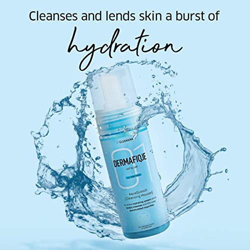 Dermafique AquaQuench Foaming Mousse – 150ml, Powered with Micro Water Droplets that Hydrates Skin, Enriched with Pro Vitamin E &amp; Vitamin B5 | Soap, Paraben &amp; Alcohol Free | Dermatologist Tested - View 4 of 4