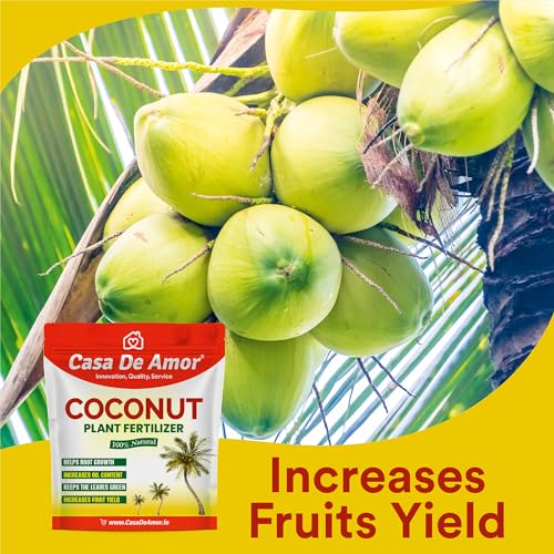 Casa De Amor Coconut Plant Fertilizer, 100% Natural, Helps Root Growth and Yield (900 gm) (FROM INDIA)NUZ - View 2 of 6