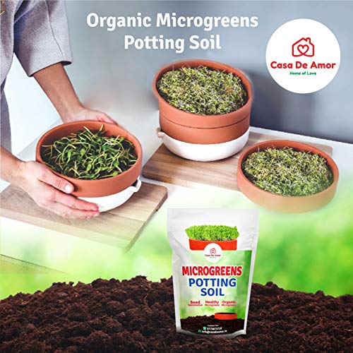 Microgreens Organic Essential Potting Soil, Grow Microgreens in Kitchen Garden, Terrace Garden (2 Kg) (FROM INDIA)NUZ - View 2 of 6