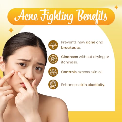 Ozone Acne Check Face Wash | Enriched with Aloe Vera, Lemon &amp; Turmeric | For Oily Skin, Pimples, Acne Prone, Flawless &amp; Glowing Skin | For Men &amp; Women | 100gm (FROM INDIA SAB) - View 3 of 3