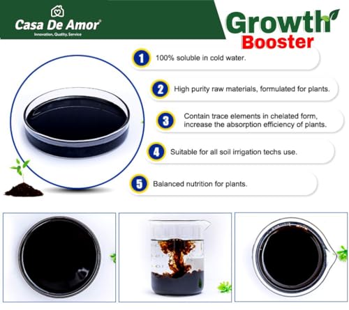 Casa De Amor Growth Booster Liquid Bio-Fertilizer for All Plants | Ideal for Indoor and Outdoor Plant Care (500 ml) (FROM INDIA)NUZ - View 2 of 6