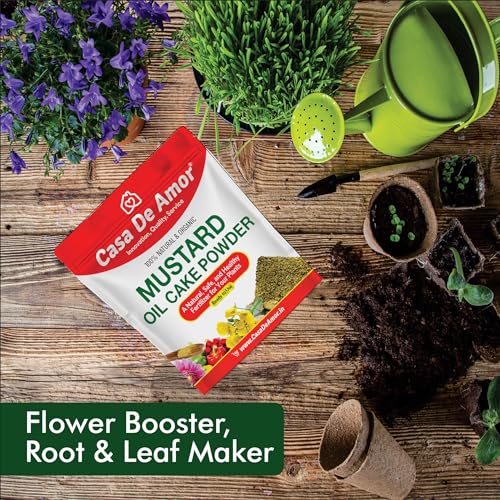 Casa De Amor Mustard Oil Cake Powder Natural Essential Fertilizer for Plant Growth and Healthy Roots (900 Grams) (FROM INDIA)NUZ - View 5 of 7