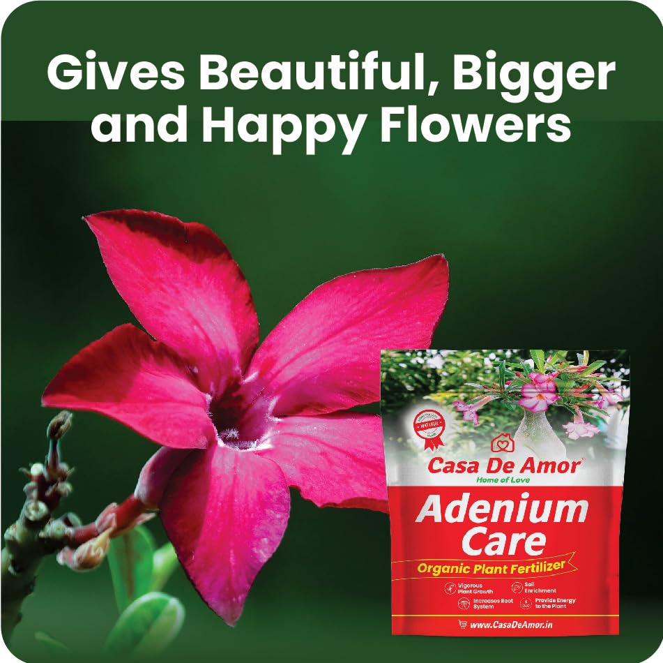 Casa De Amor Adenium Care Organic Fertilizer for Adenium Plants, Multi Micronutrients Fertilizer (2 Kg, Powder) (FROM INDIA)NUZ - View 6 of 6