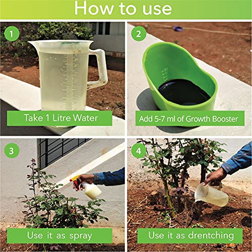 Casa De Amor Growth Booster Liquid Bio-Fertilizer for All Plants | Ideal for Indoor and Outdoor Plant Care (500 ml) (FROM INDIA)NUZ - View 4 of 6