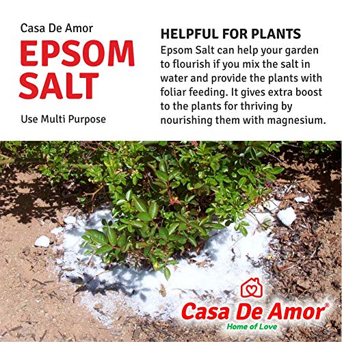 Casa De Amor Premium Epsom Salt for Soothe Muscles, Rejuvenate Skin, and Boost Plant Growth, Body to Soak, Refresh &amp; Garden (900 gm) (FROM INDIA)NUZ - View 6 of 8