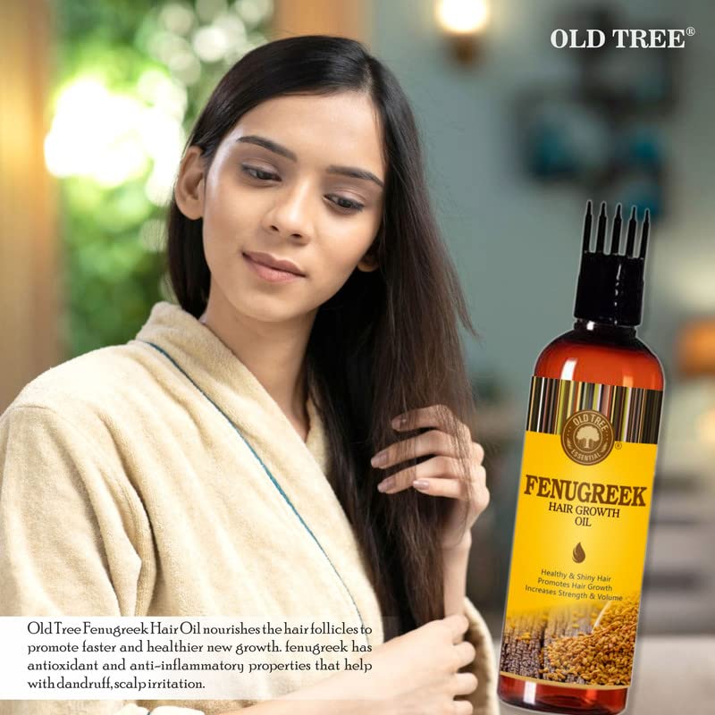 Old Tree Fenugreek Oil for Hair Growth (100ml Methi Oil) - Anti-Dandruff, Hair Fall Control Oil for Women and Men - Carrier Oil for Skin Care and Moisturising Dry Skin FROM INDIA (SAM) - View 2 of 4