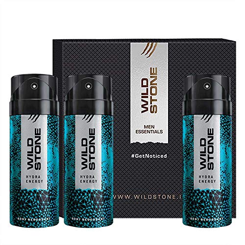 Wild Stone Gift Box with Hydra Energy Deodorant, Pack of 2 (150ml Each) FROM INDIA (SAM) - Main product image