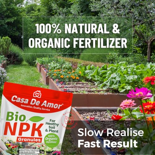 Casa De Amor Organic NPK Bio Fertilizer Granules, Perfect to Use on All Plants and Gardening (400 gm) (FROM INDIA)NUZ - View 4 of 7