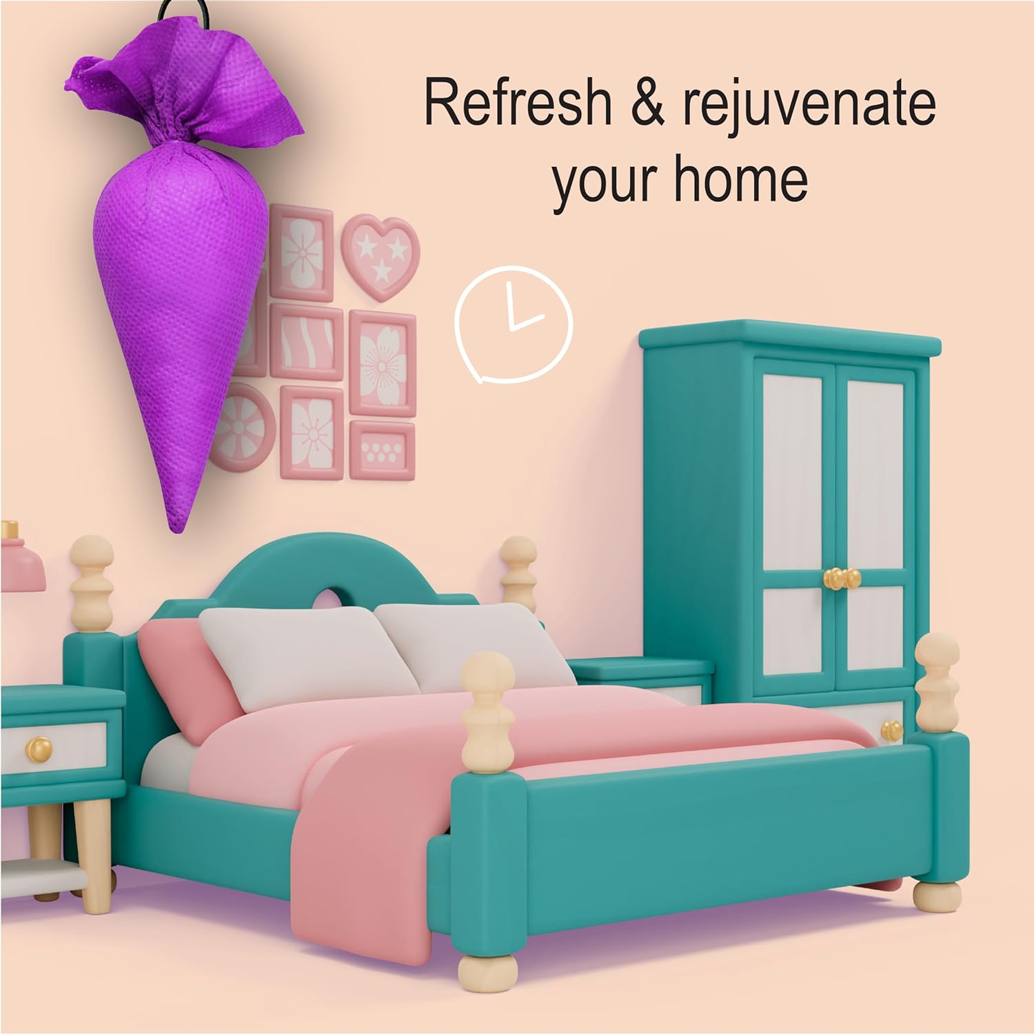 Mangalam CamPure Camphor Cone (Lavender) Pack Of 2 - Room, Car and Air Freshener &amp; Mosquito Repellent - View 5 of 5