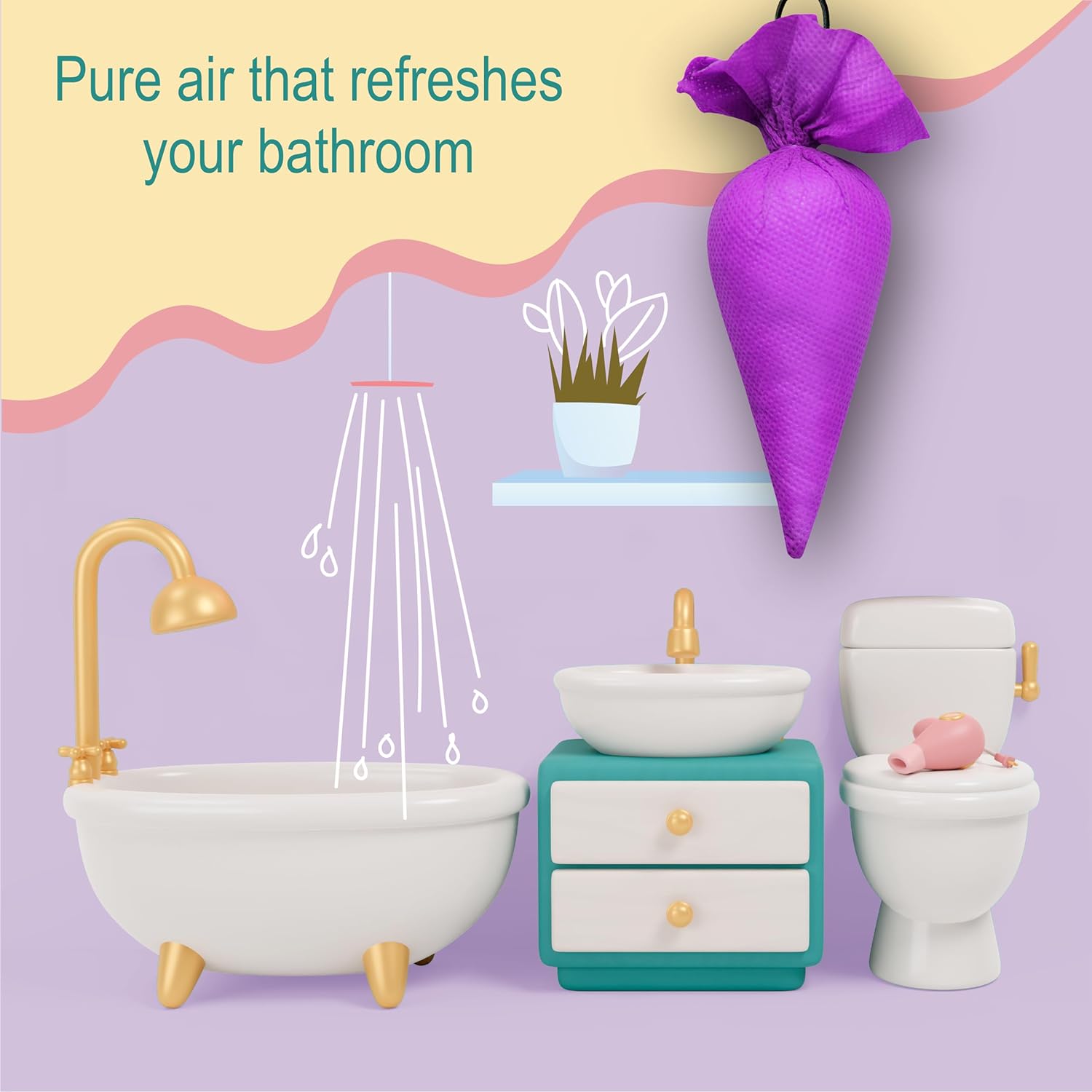 CamPure Camphor Cone (Lavender + Mogra) Pack of 2 - Room, Car and Air Freshener &amp; Mosquito Repellent - View 4 of 5