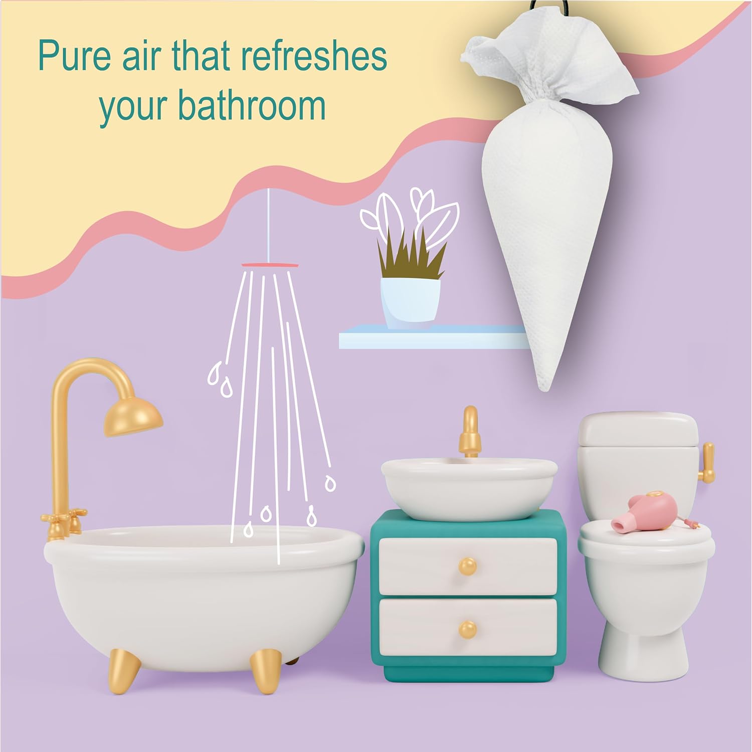 CamPure Camphor Cone (Bhimseni + Lavender) Pack Of 2 - Room, Car and Air Freshener &amp; Mosquito Repellent - View 4 of 5
