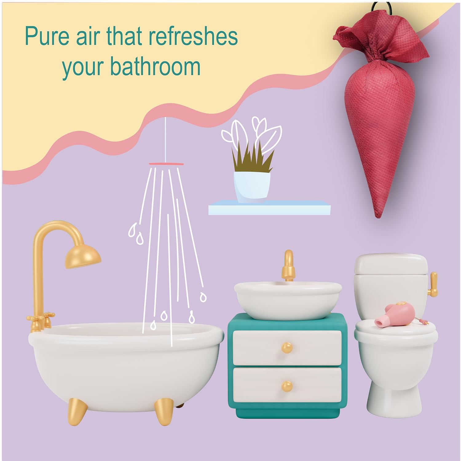 CamPure Camphor Cone (Rose + Bhimseni) Pack Of 2 - Room, Car and Air Freshener &amp; Mosquito Repellent - View 4 of 5