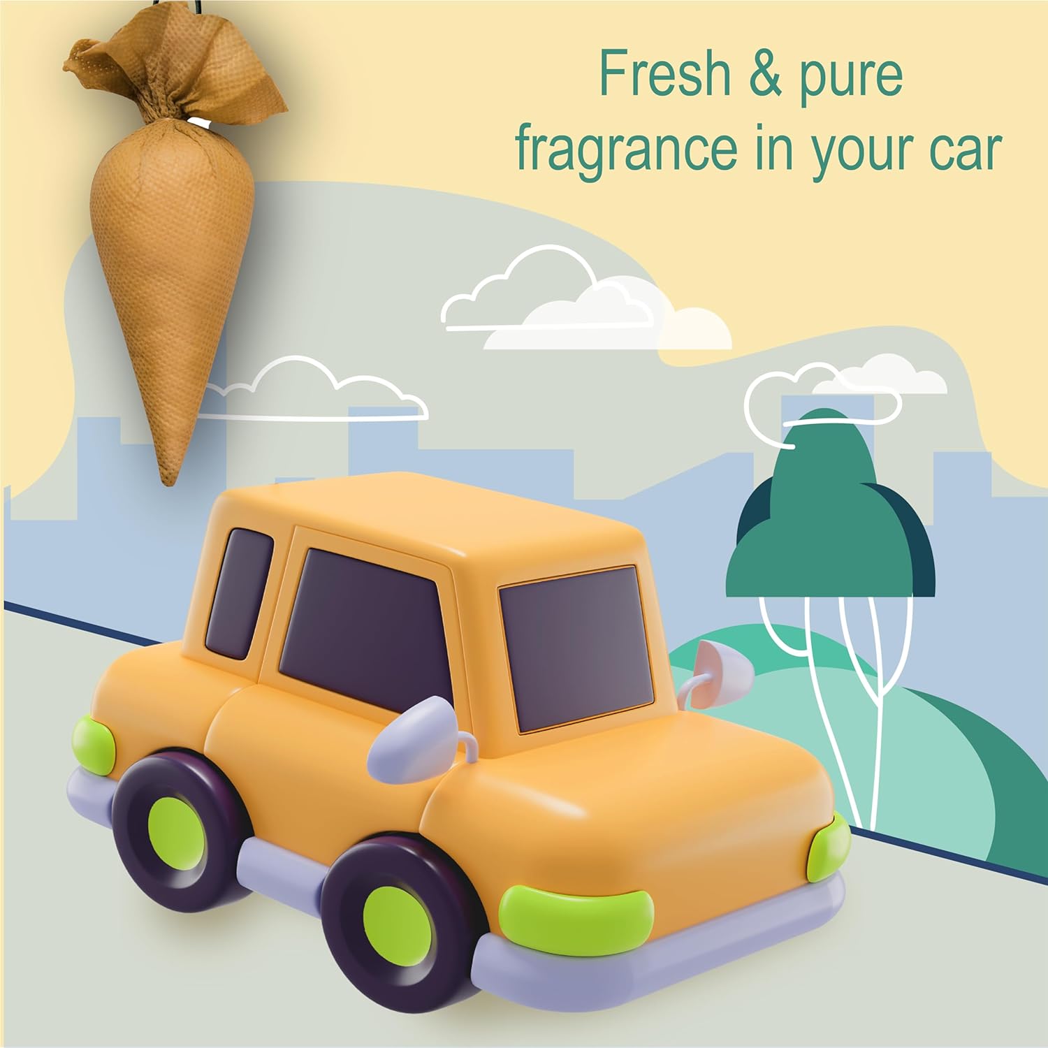 CamPure Camphor Cone (Sandalwood + Mogra) Pack Of 2 - Room, Car and Air Freshener &amp; Mosquito Repellent - View 3 of 5