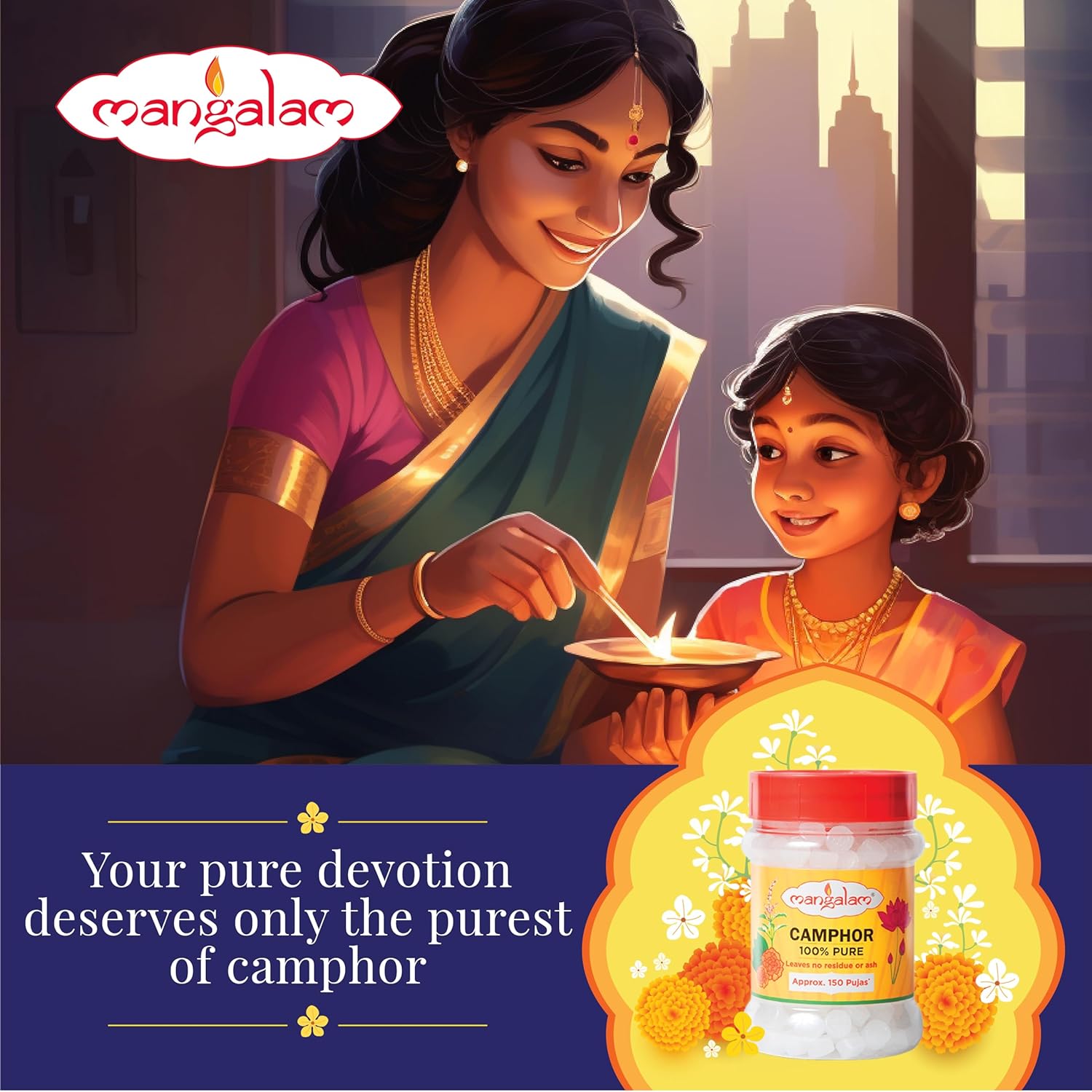 MANGALAM Camphor Pouch (500G Small Round Block,Pack Of 2),Tablet - View 3 of 3