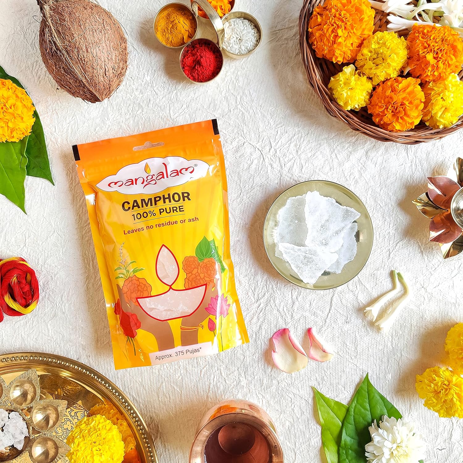 Mangalam Camphor Thal 250g Pouch - View 2 of 3