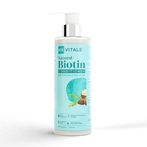 HK VITALS by HealthKart Biotin Anti Hair Fall Conditioner for Women &amp; Men, with Aloe Vera &amp; Shea Butter, for Strong, Dry &amp; Frizzy Hair, Prevents Hair Breakage, 175 ml - Shop at Colombo Mall