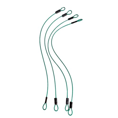 OAKY Pot Hanging Basket Wire Rope Cable Hanger 2&amp;3 Feet for Hanging Flower Basket Potted Plants Holder Chain Birds Feeder/House Christmas Fairy Lights Lamps Lanterns Ornaments.(4MM,Green) (2 Feet, 4) (FROM INDIA)NUZ - Related product