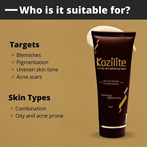 Kozilite Non Oily Skin Lightening Lotion 100gm (FROM INDIA SAB) - View 3 of 3