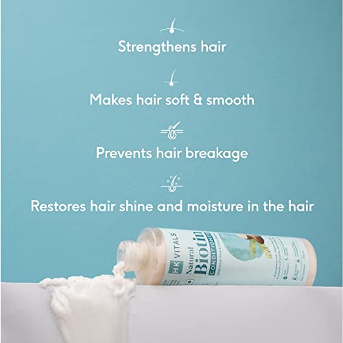 HK VITALS by HealthKart Biotin Anti Hair Fall Conditioner for Women &amp; Men, with Aloe Vera &amp; Shea Butter, for Strong, Dry &amp; Frizzy Hair, Prevents Hair Breakage, 175 ml - View 4 of 8