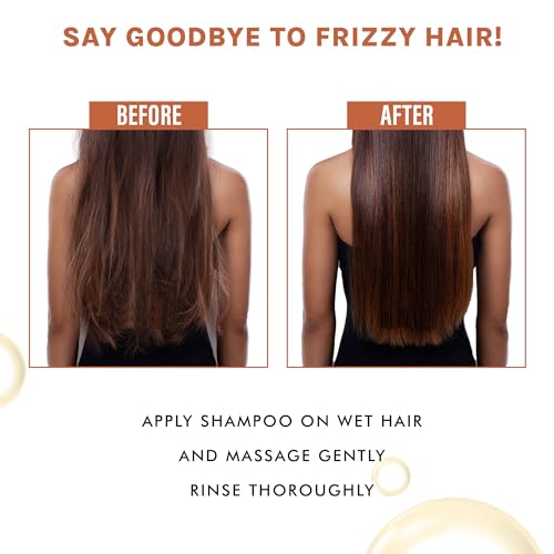 OG BEAUTY NATURAL Moroccan Argan Shampoo - 250ml | Achieve Smooth, Silky, and Strong Hair, Free from Silicon Oil, Paraben-Free(fFROM INDIA)NUZ - View 4 of 5