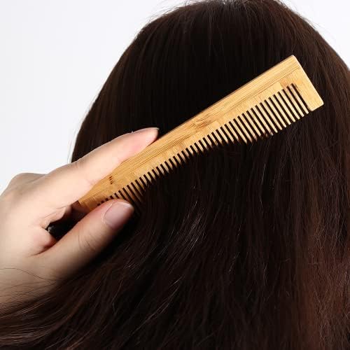 SVATV HANDCRAFTED NEEM-WOOD COMB FOR DETANGLING HAIR FOR THICK, CURLY AND WAVY HAIR, NON-STATIC AND ECO-FRIENDLY WITH WIDE TOOTH FOR GROOMING HAIR COMB FOR MEN &amp; WOMEN - (N-5) FROM DUBAI (SAM) - View 4 of 4