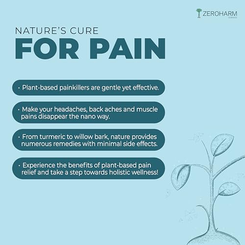 Holo Pain Relief Tablets | Plant-Based | Pain Management | Reduces Knee-Joint Pain | Improves Mobility | Willow Bark, Boswellia, Turmeric &amp; Ginger | Body Pain Relief | Non-addictive | 60 Veg Tablets - View 7 of 8