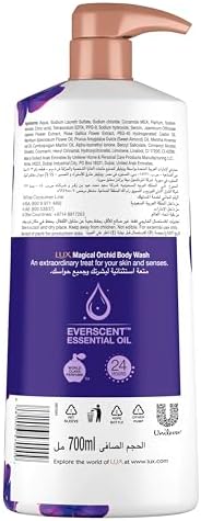 Lux Perfumed Body Wash, for all skin types, Magical Orchid, 24 hours long lasting fragrance, 700ml FROM DUBAI (SAM) - View 2 of 3