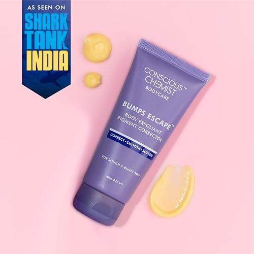Conscious Chemist® Bumps Escape Brightening Body Exfoliating &amp; Pigmentation Corrector Cream | AHA, BHA &amp; UREA | Reduce Hard Bumps, Rough Texture, Strawberry Skin &amp; Promote Even Skin Tone | 100g (FROM INDIA SAB) - View 3 of 3