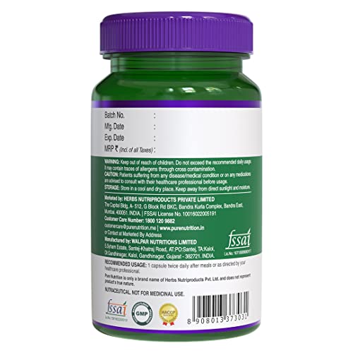 Pure Nutrition Progut Probiotic Supplement for Men &amp; Women | 50 Billion CFU with 14 Strains of Probiotics l| Supports Digestive, Gut Health &amp; Immunity| Gas &amp; Bloating Relief l 60 Veg Capsules - View 5 of 5