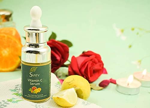 SVATV Vitamin C Serum for Face, Anti Aging Serum with Hyaluronic Acid, Vitamin E, Hydrating &amp; Brightening Serum for Dark Spots, Fine Lines and Wrinkles, 1.014fl oz, 30ml. FROM DUBAI (SAM) - View 2 of 3