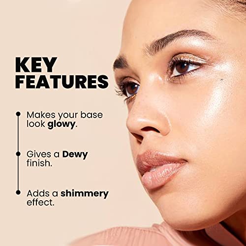 MARS Illuminati Base Dewy Primer with Highlighter - Gold, 45ml | Dewy Strobe cream for face glow | Glowy Primer for Face Makeup | Natural Finish - View 3 of 4